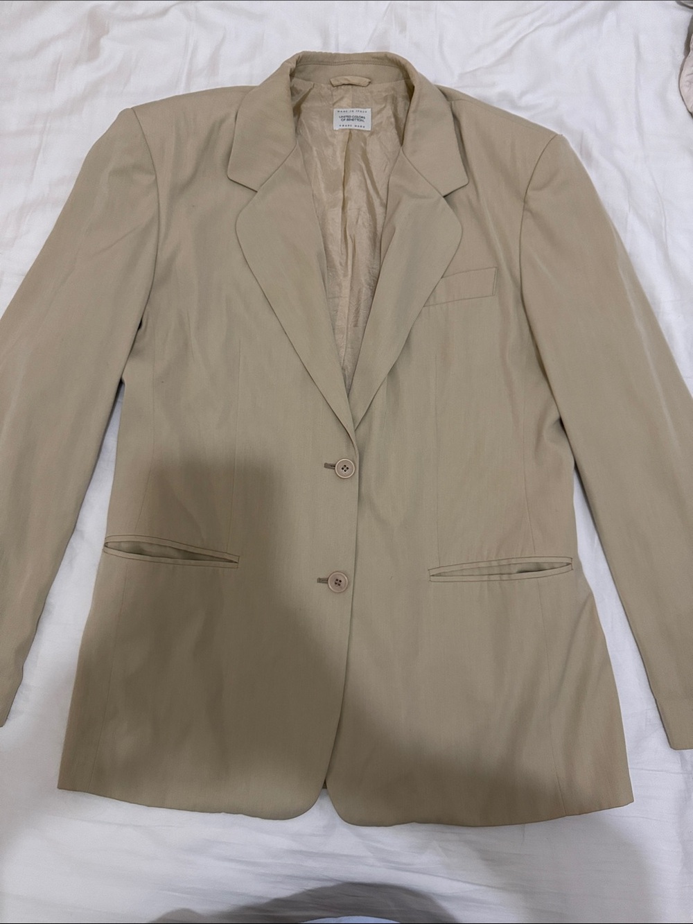 Classic Women's Beige Blazer Jacket